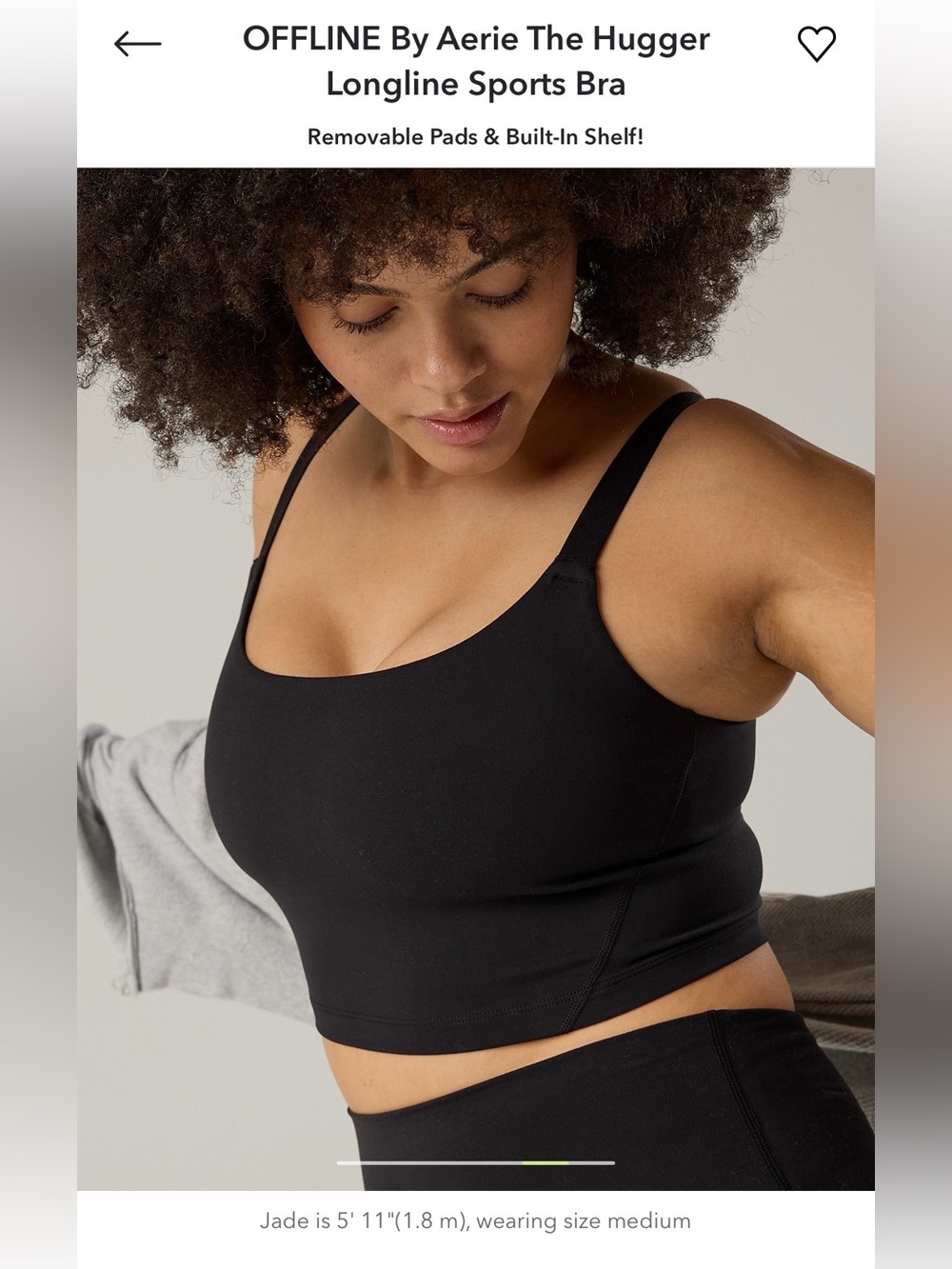 Longline Sportsbra (Aerie “the hugger” style)